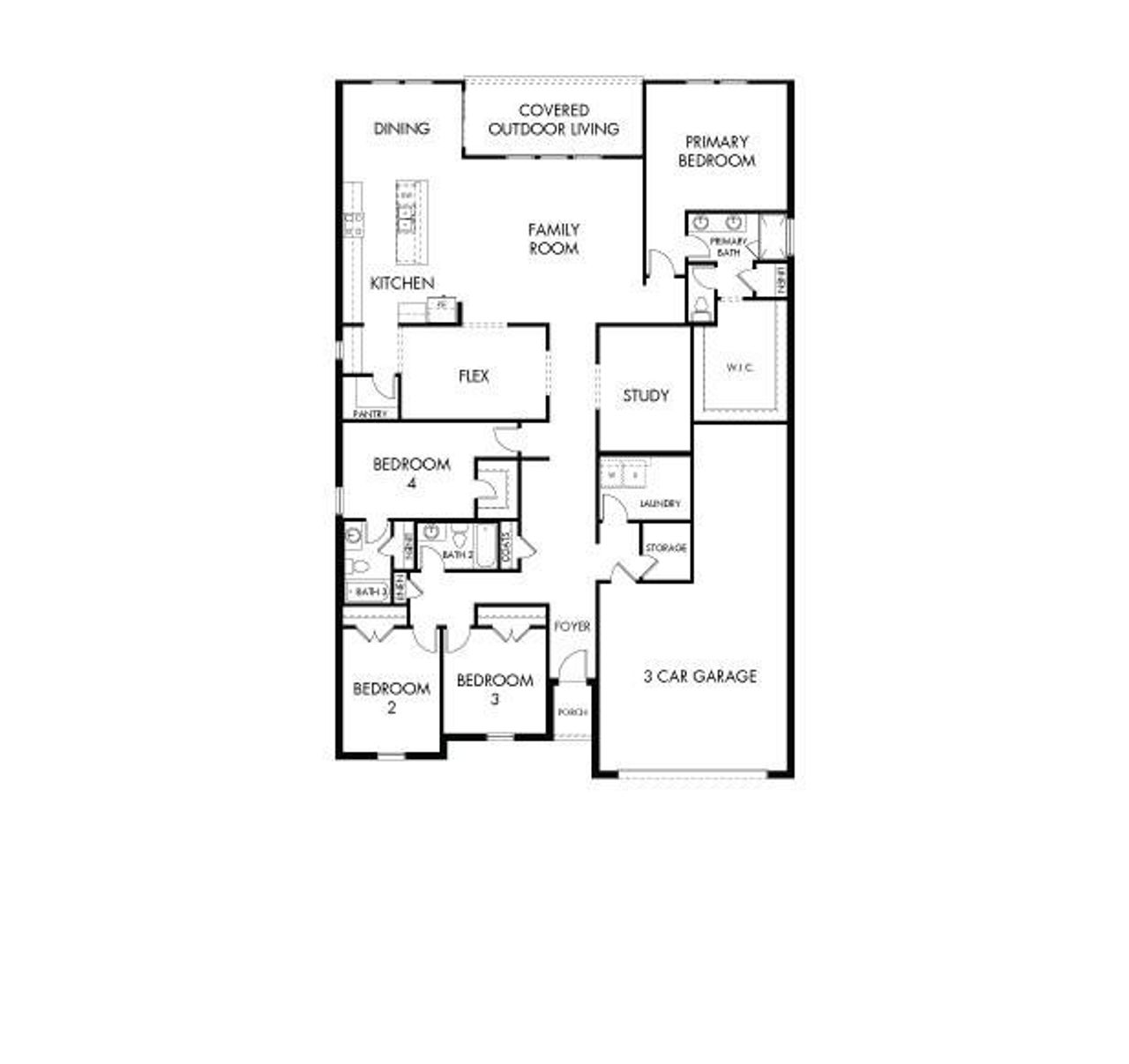 2D floor plan layout of this home in Windmore, Princeton, TX (Image 2). 2D floor plan layout of this home in Windmore, Princeton, TX (Image 2).