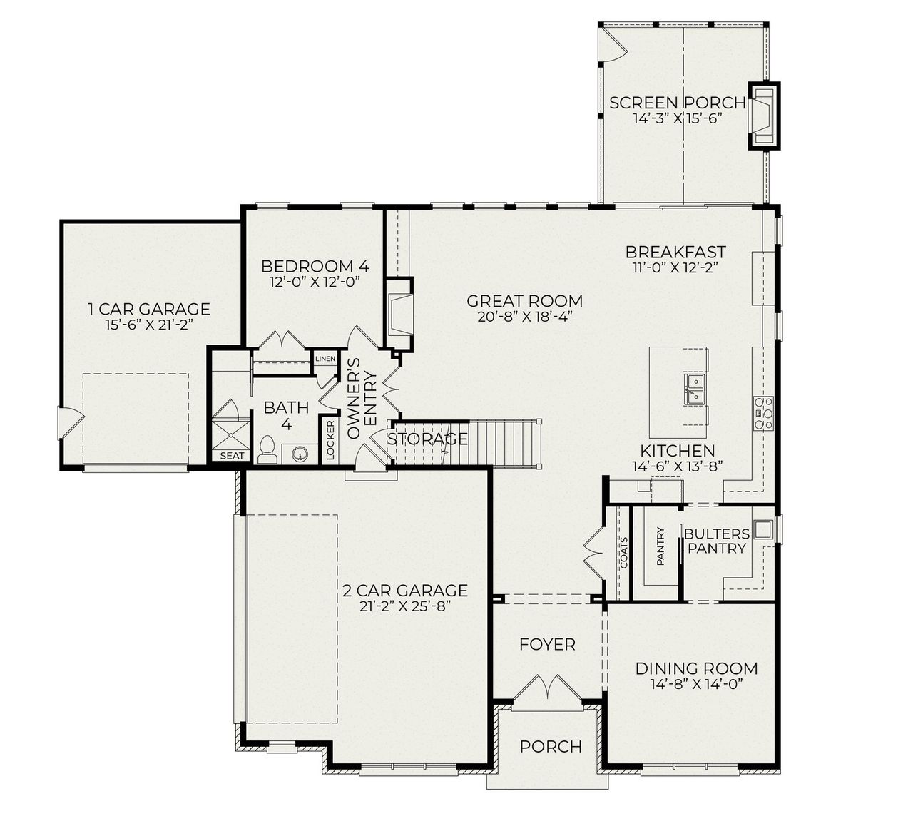 2D floor plan layout for the Riverwalk by Homes by Dickerson in Lowery Estates, Wake Forest, NC (Image 2). 2D floor plan layout for the Riverwalk by Homes by Dickerson in Lowery Estates, Wake Forest, NC (Image 2).