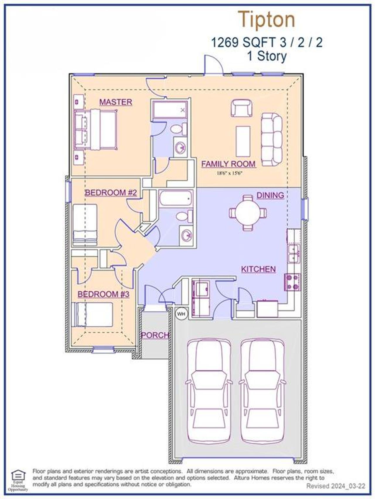 Tipton Floor Plan - Representative - DEF