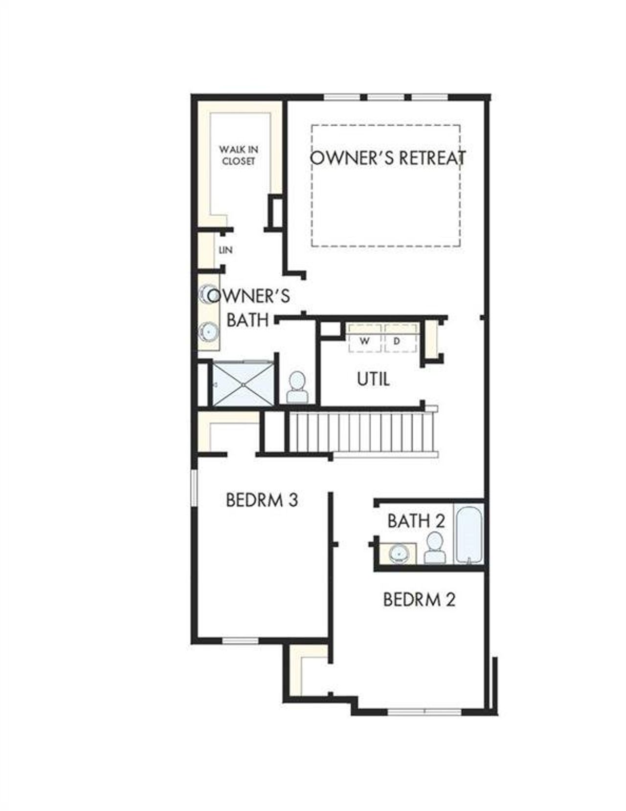 2D floor plan layout of this home in Grandview Terrace, Canton, GA (Image 2).