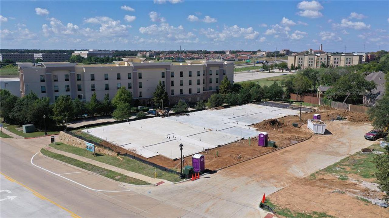 In-progress construction of a new home in , Trophy Club, TX (Image 2).
