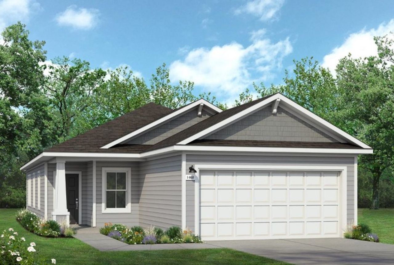 Image 2 representing the 1468 by Brohn Homes in Harvest Ridge, Elgin, TX. Image 2 representing the 1468 by Brohn Homes in Harvest Ridge, Elgin, TX.