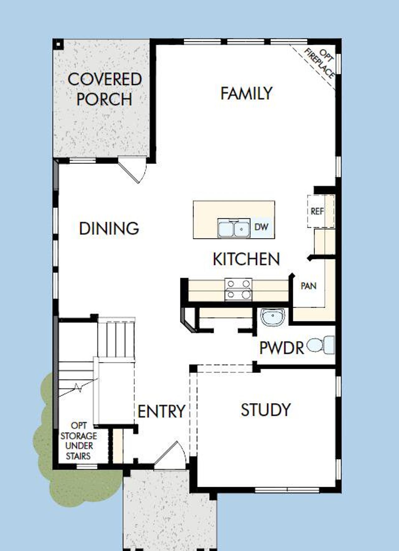 2D floor plan layout of this home in Point Hope - Cottage Collection, Charleston, SC (Image 2). 2D floor plan layout of this home in Point Hope - Cottage Collection, Charleston, SC (Image 2).