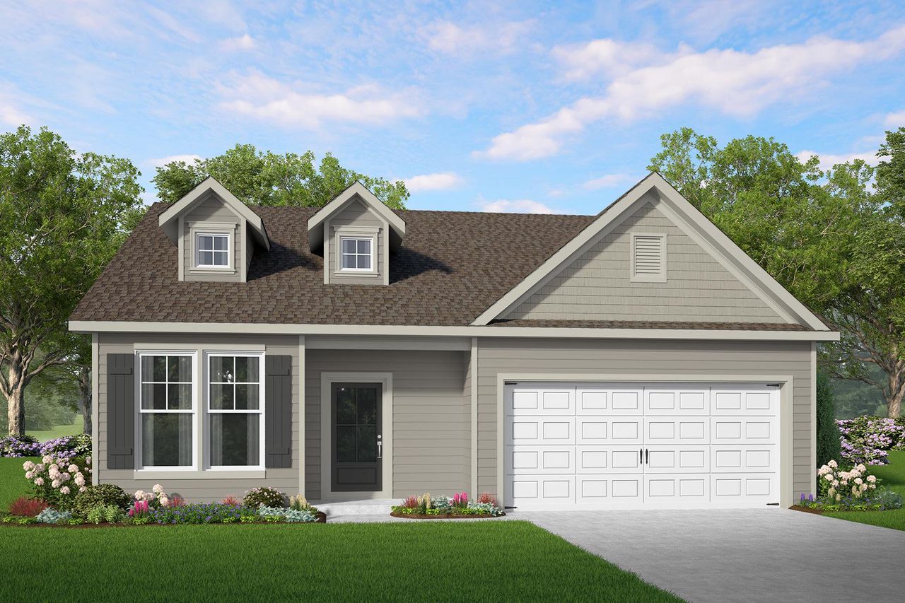 Representative exterior photo of a completed home built from the Cottonwood by McKinley Homes in Oakhill Estates, Adairsville, GA (Image 2).