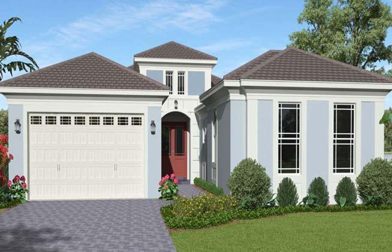 Representative exterior photo of a completed home built from the Woodlark Grand by Minto Communities in Westlake, Westlake, FL (Image 2). Representative exterior photo of a completed home built from the Woodlark Grand by Minto Communities in Westlake, Westlake, FL (Image 2).