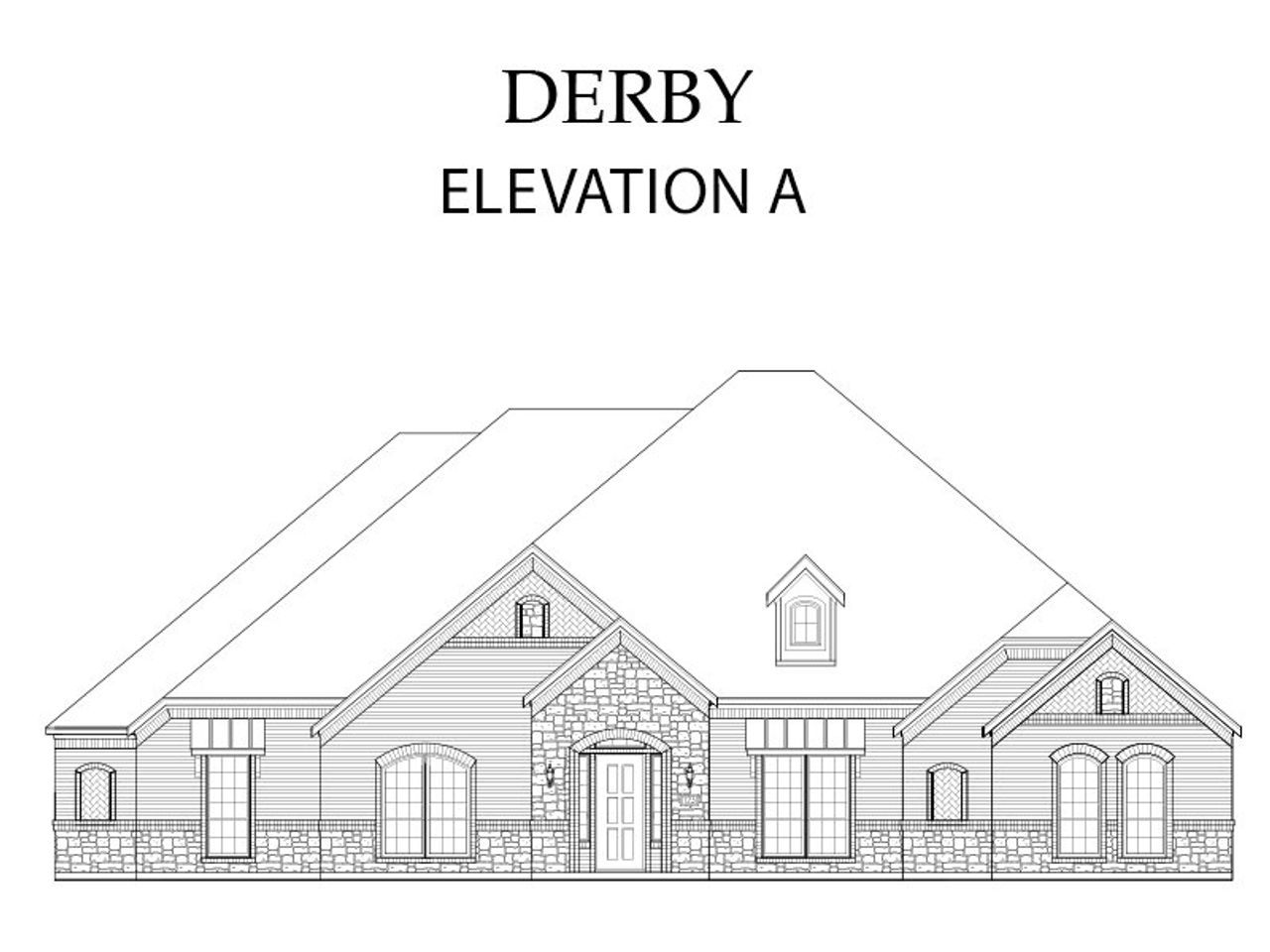 Representative rendering of the exterior for the Derby by Windsor Homes (Image 2). Representative rendering of the exterior for the Derby by Windsor Homes (Image 2).
