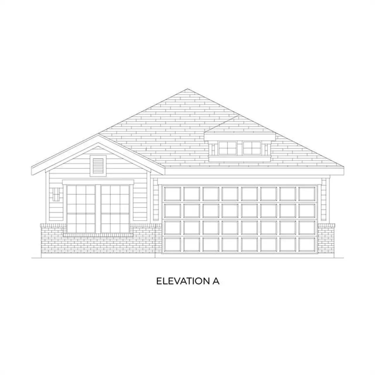 Front exterior of a new home in The Villages of Hurricane Creek, Anna, TX, highlighting curb appeal (Image 2).