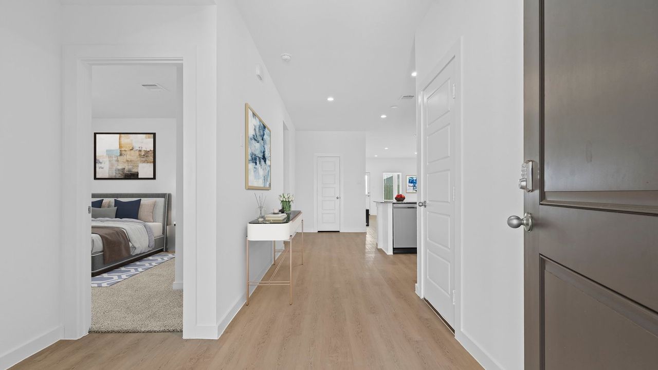 Furnished interior view inside a new home in Lago Mar 50' Homesites, Texas City (Image 2).