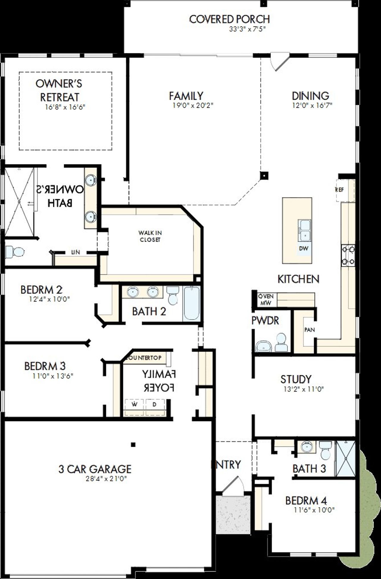 2D floor plan layout of this home in Briggs Ranch – Signature Legacy Series, San Antonio, TX (Image 2). 2D floor plan layout of this home in Briggs Ranch – Signature Legacy Series, San Antonio, TX (Image 2).
