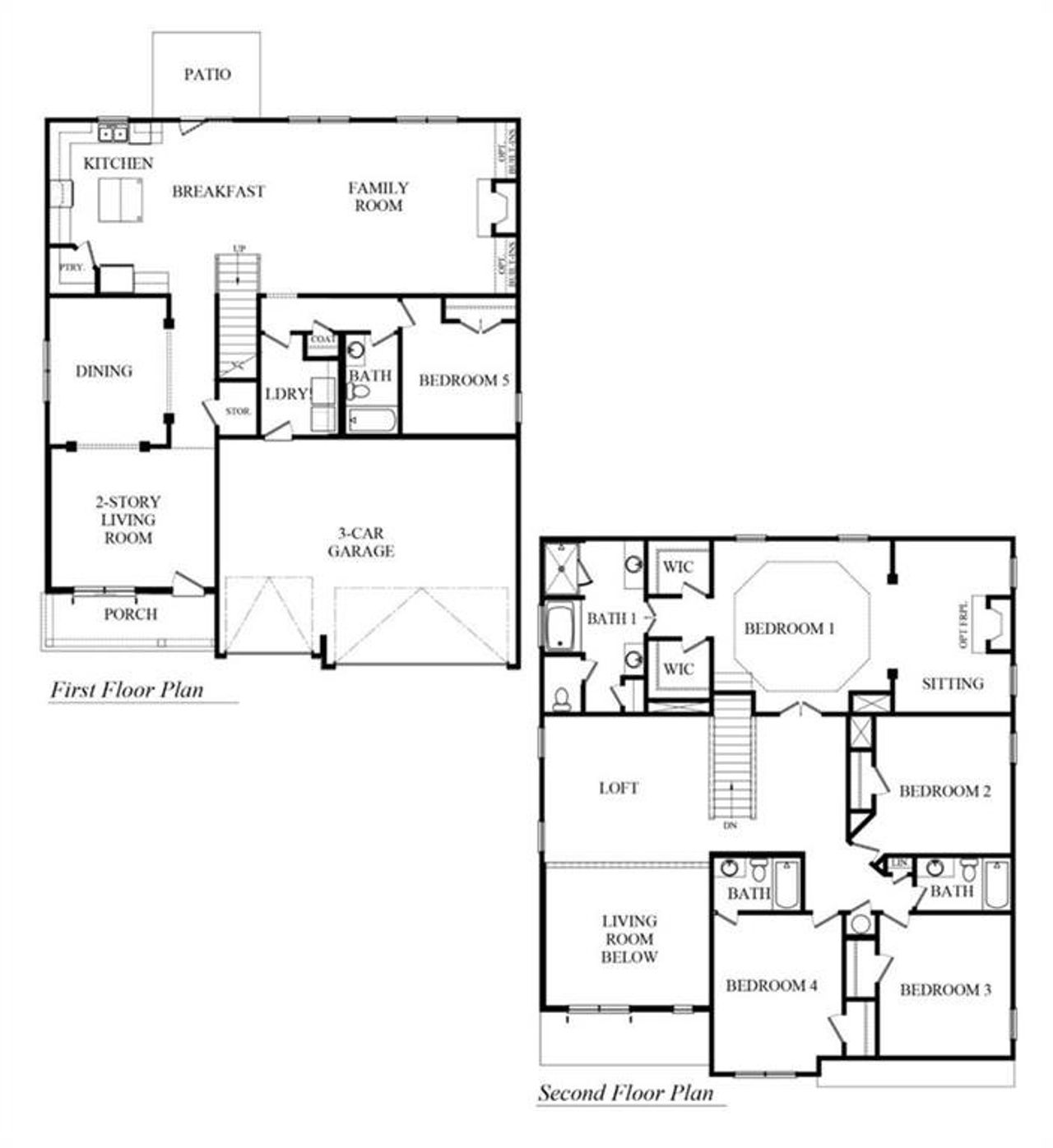 2D floor plan layout of this home in Holland Estates, Powder Springs, GA (Image 2). 2D floor plan layout of this home in Holland Estates, Powder Springs, GA (Image 2).