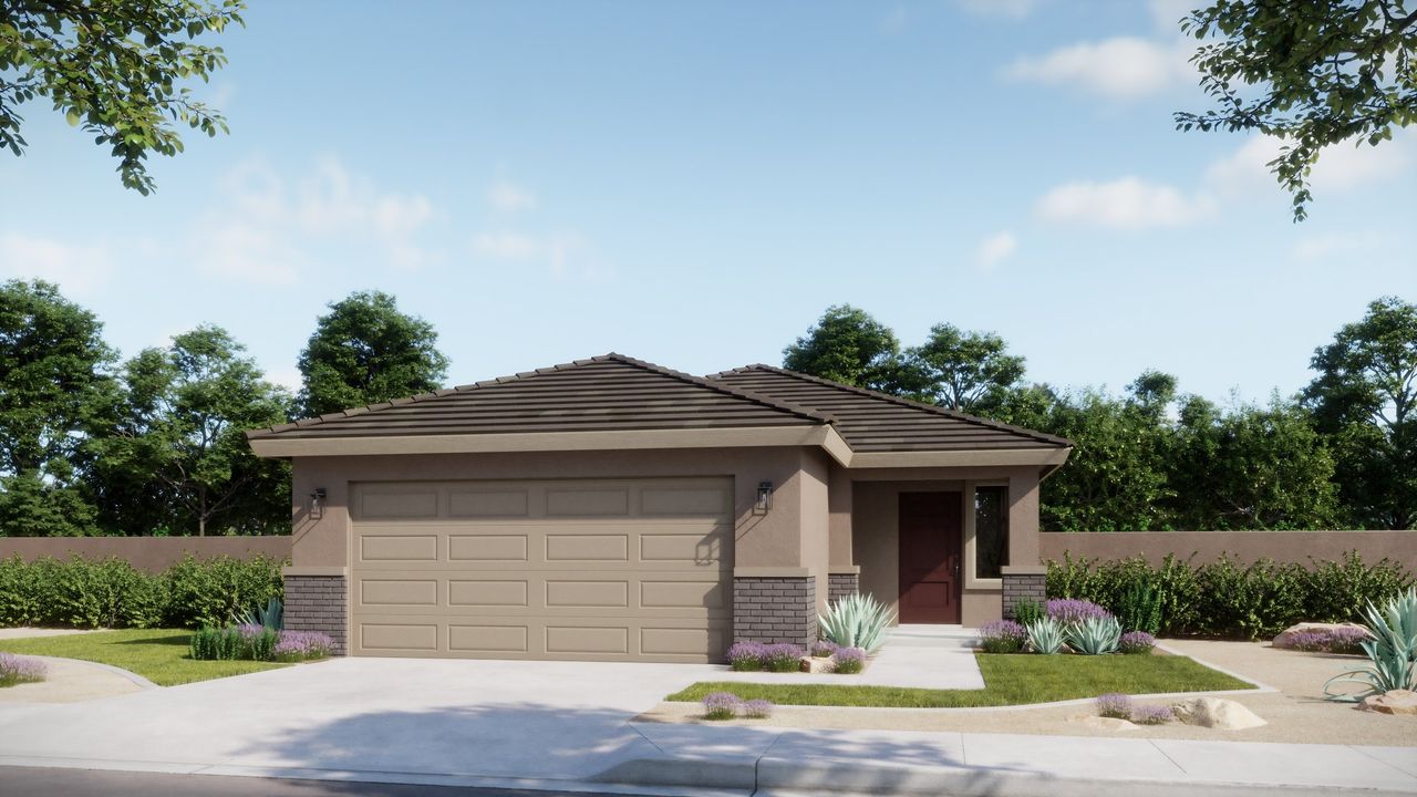 Representative exterior photo of a completed home built from the Keystone by Risewell Homes in Wildera, San Tan Valley, AZ (Image 2).