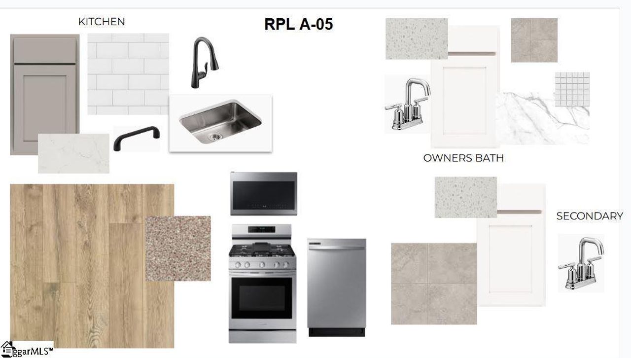 Sample of building materials used in homes in Renaissance Place, Greenville (Image 2).