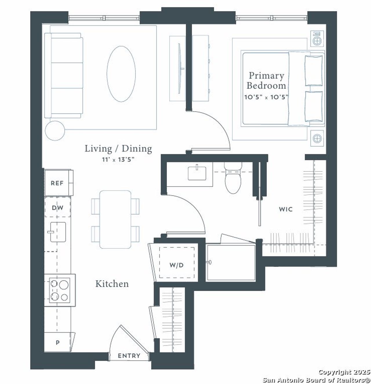 2D floor plan layout of this home in , Taylor, TX (Image 2).