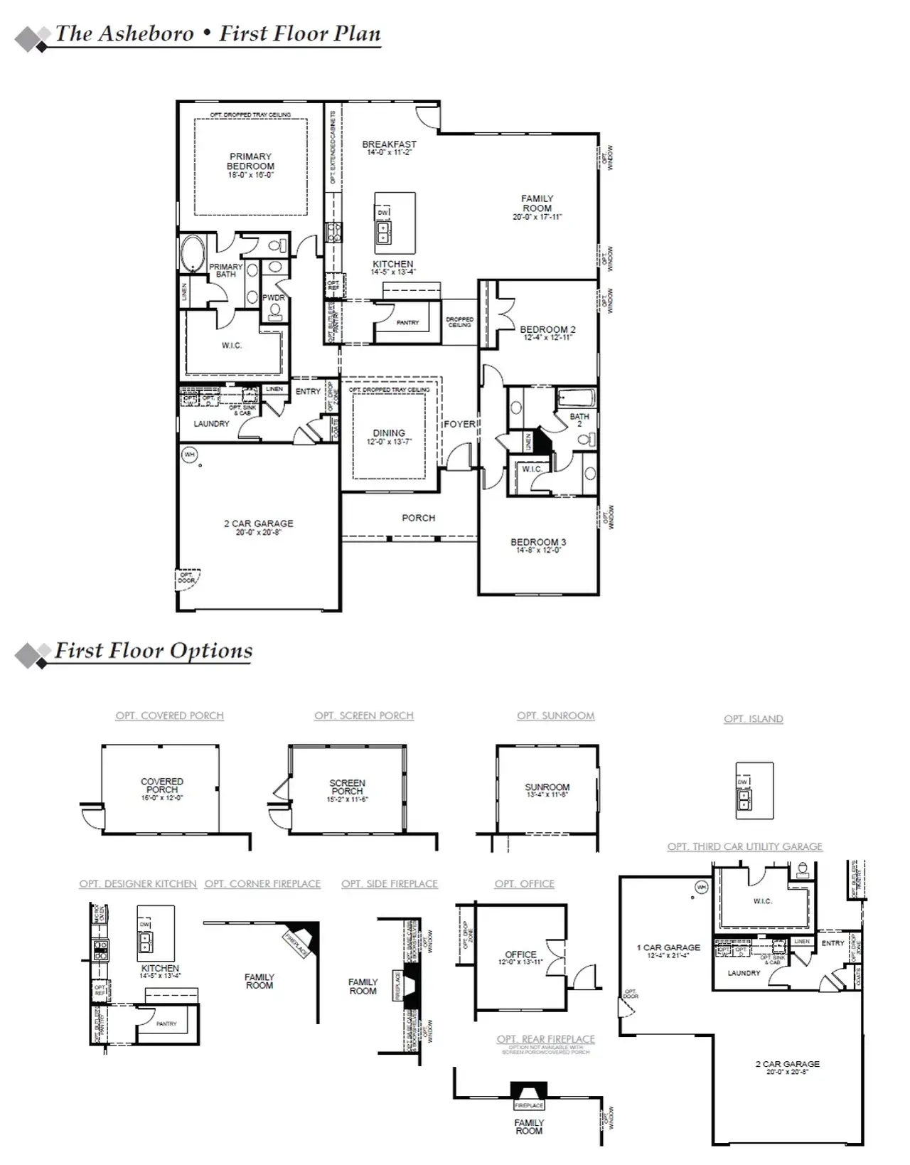 2D floor plan layout of this home in The Enclave at French Quarter Creek, Huger, SC (Image 2). 2D floor plan layout of this home in The Enclave at French Quarter Creek, Huger, SC (Image 2).