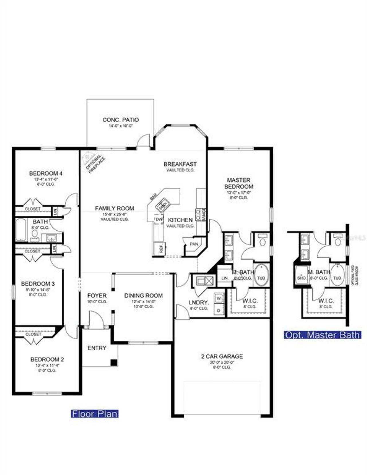 2D floor plan layout of this home in , Oxford, FL (Image 2). 2D floor plan layout of this home in , Oxford, FL (Image 2).