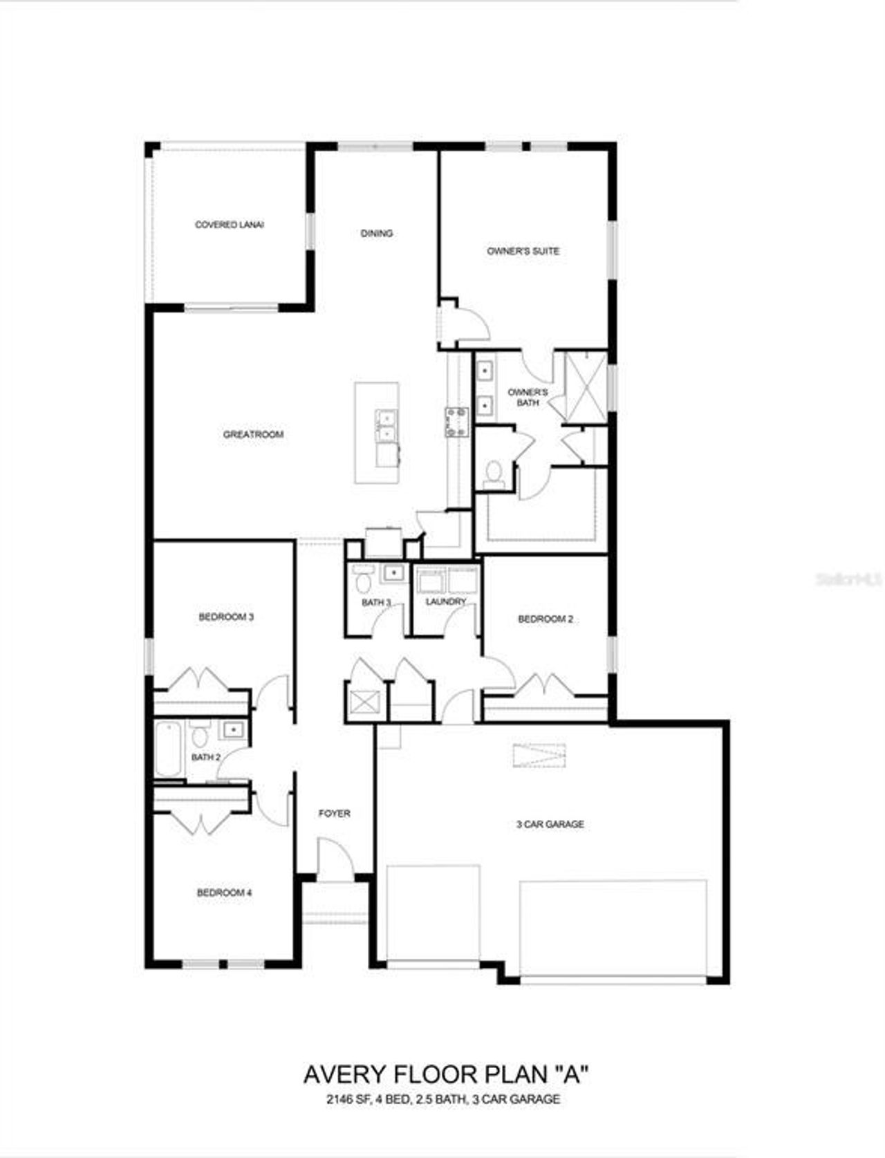 2D floor plan layout of this home in , Ocala, FL (Image 2).