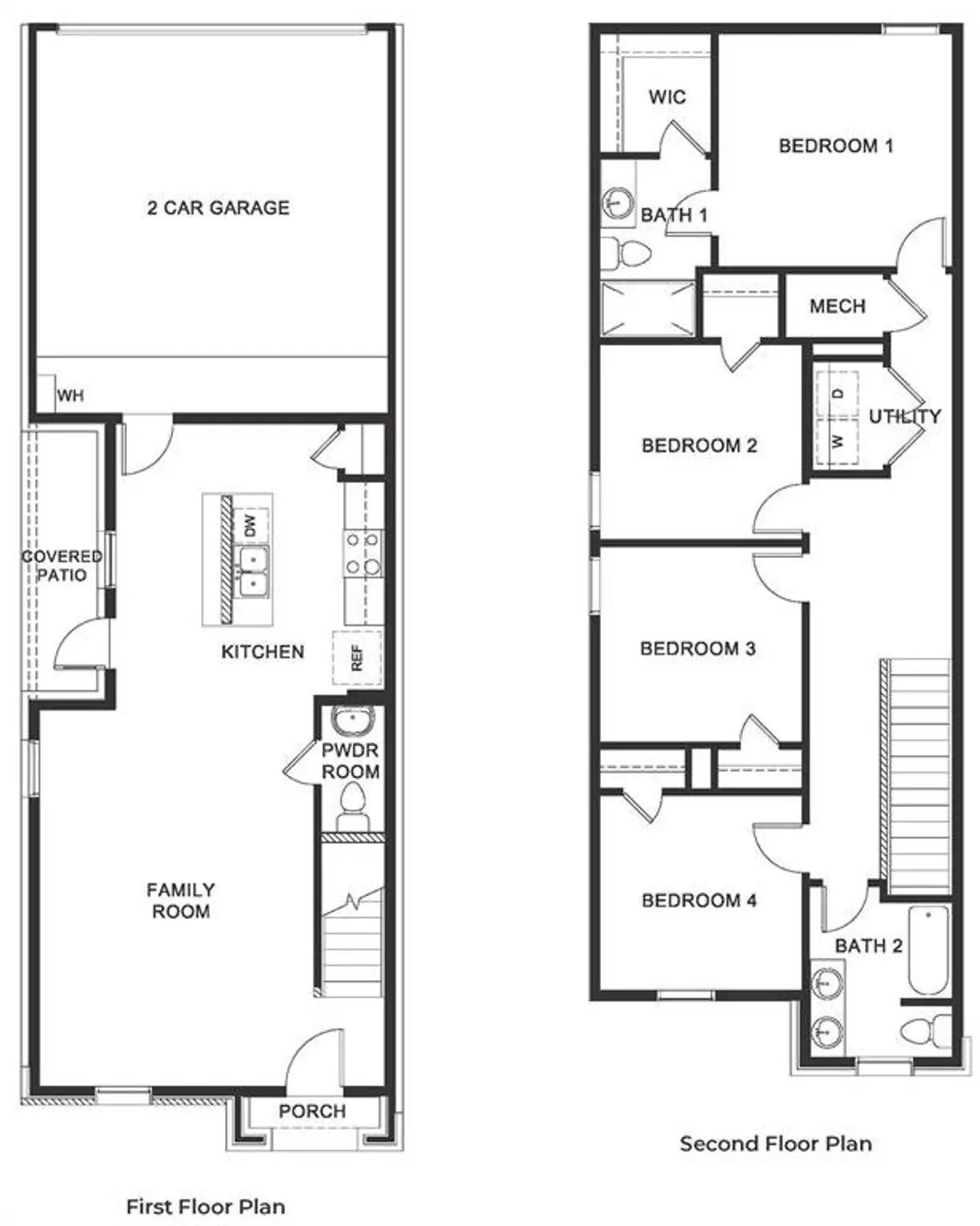 2D floor plan layout of this home in California Meadows, Arlington, TX (Image 2).