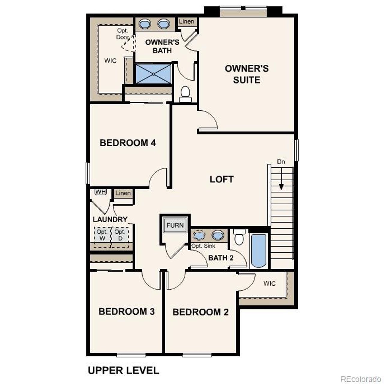 2D floor plan layout of this home in Legato, Commerce City, CO (Image 2).