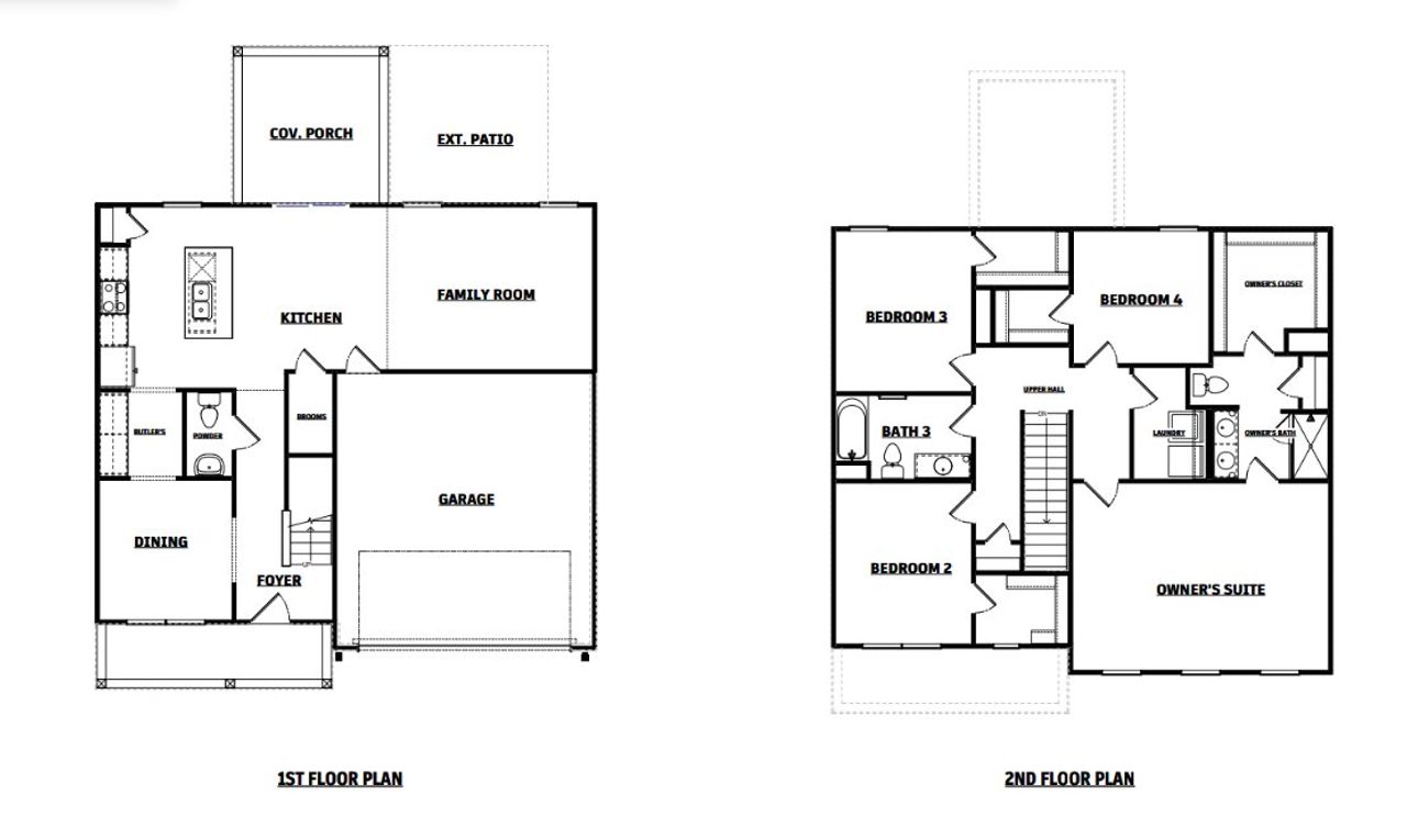 2D floor plan layout of this home in Emanuel Creek, West Columbia, SC (Image 2).
