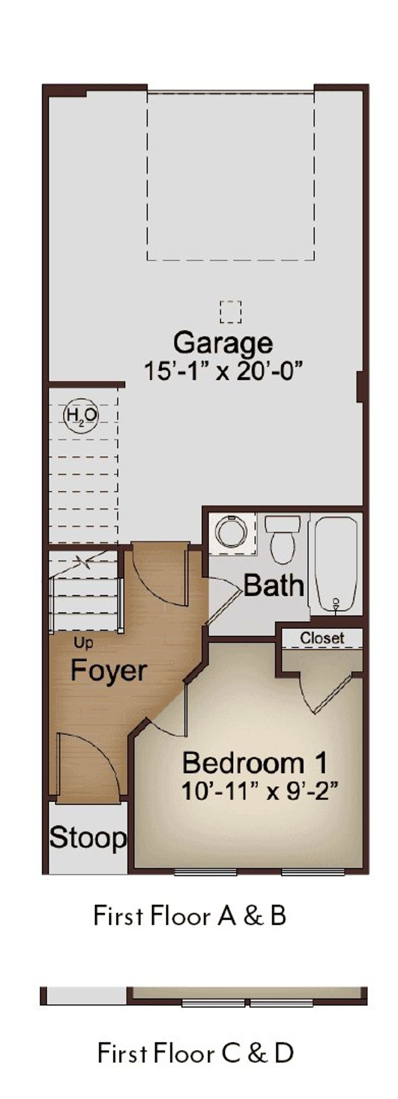 2D floor plan layout of this home in Array, Atlanta, GA (Image 2).