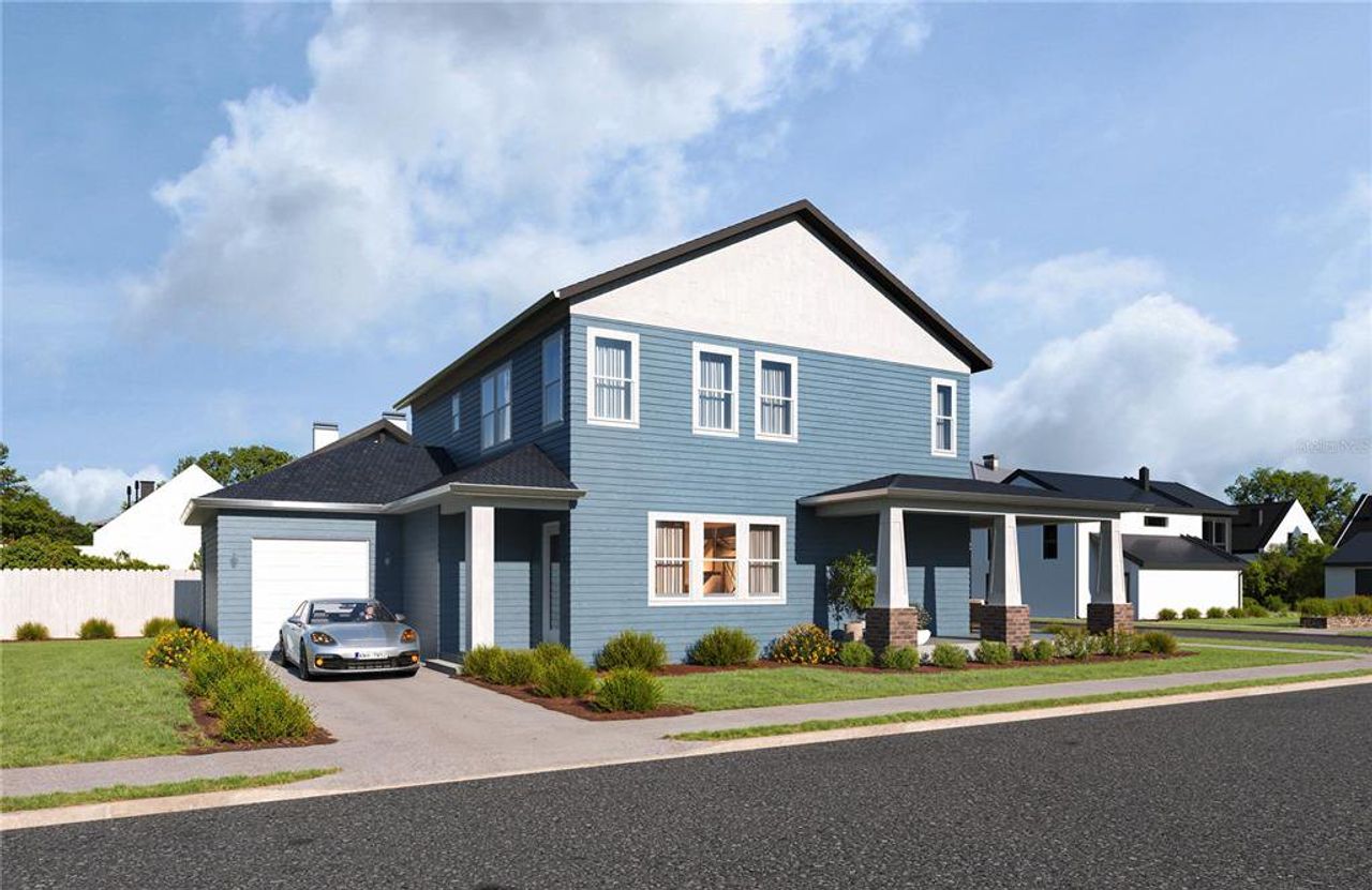 Front exterior of a new home in , Tampa, FL, highlighting curb appeal (Image 2).