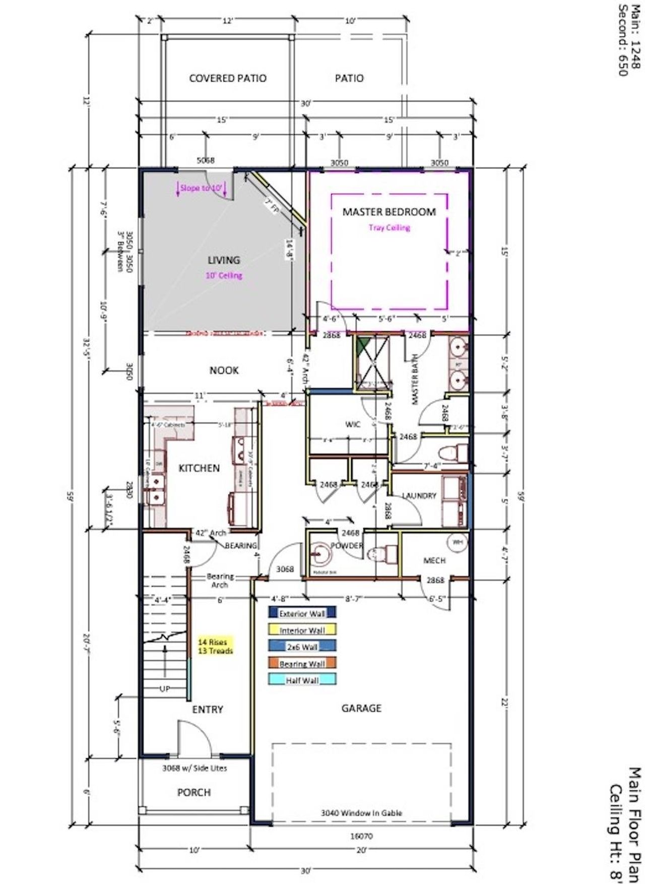 2D floor plan layout of this home in New Prospect Haven, Inman, SC (Image 2).