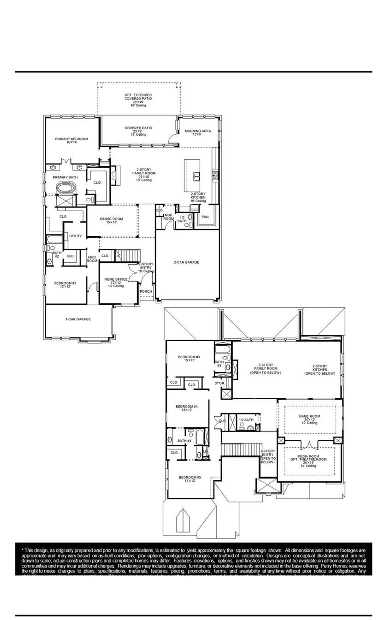 2D floor plan layout of this home in Katy Court, Katy, TX (Image 2).