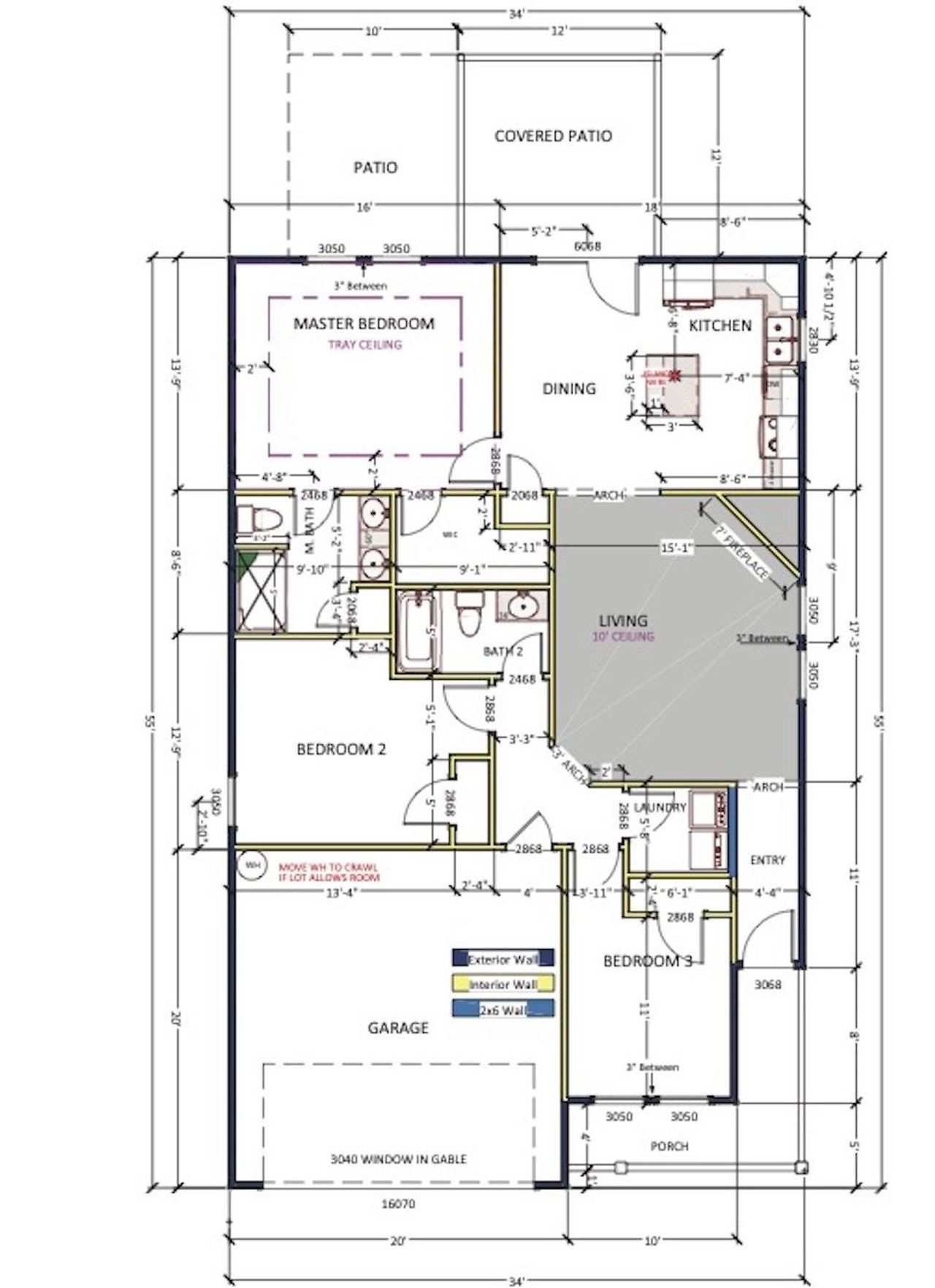 2D floor plan layout of this home in Stones Throw, Inman, SC (Image 2). 2D floor plan layout of this home in Stones Throw, Inman, SC (Image 2).