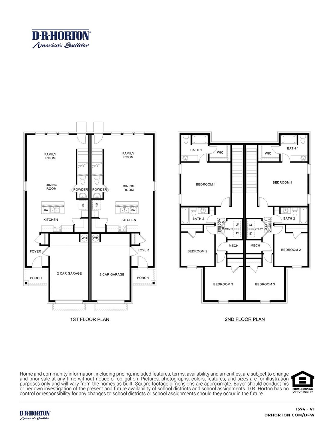 2D floor plan layout of this home in Elevon, Lavon, TX (Image 2).