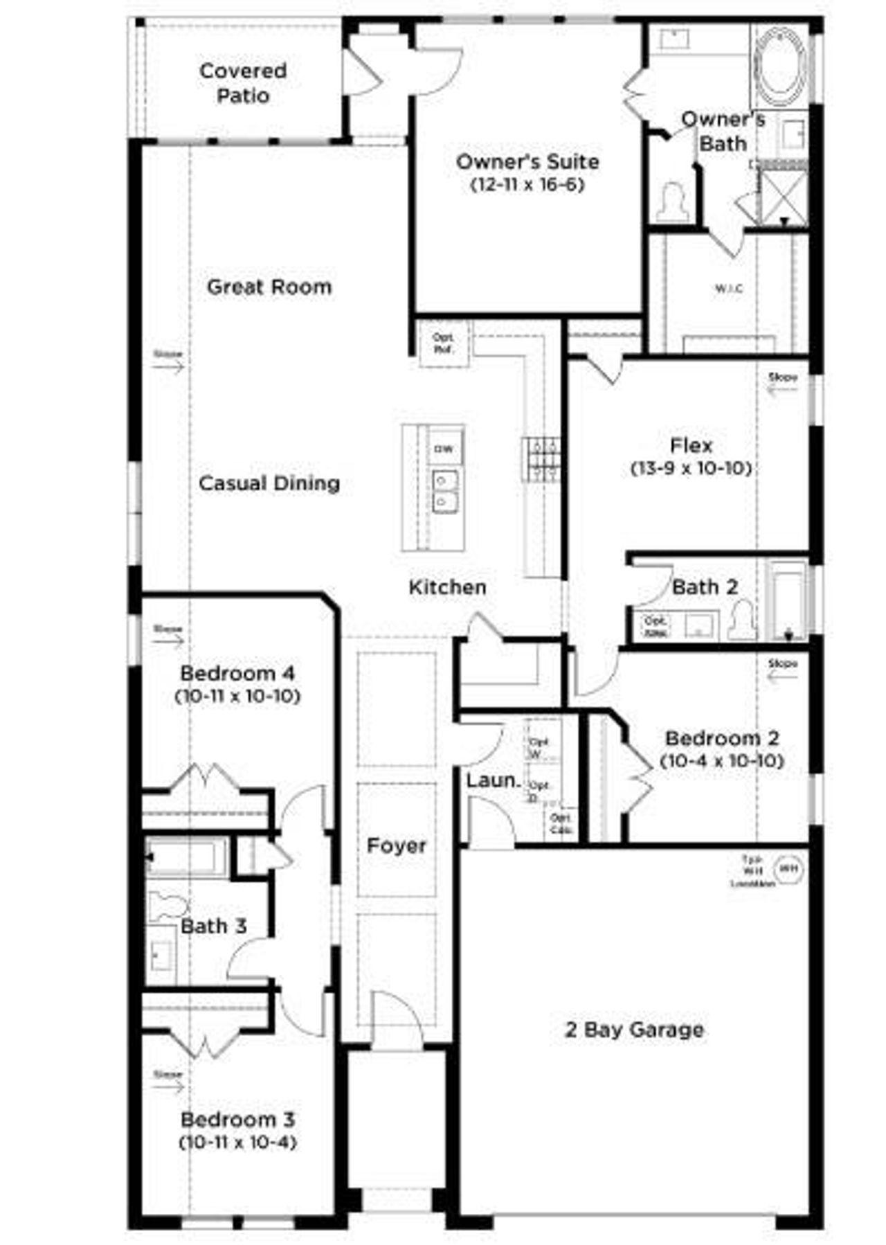 2D floor plan layout of this home in Spring Creek, Taylor, TX (Image 2). 2D floor plan layout of this home in Spring Creek, Taylor, TX (Image 2).