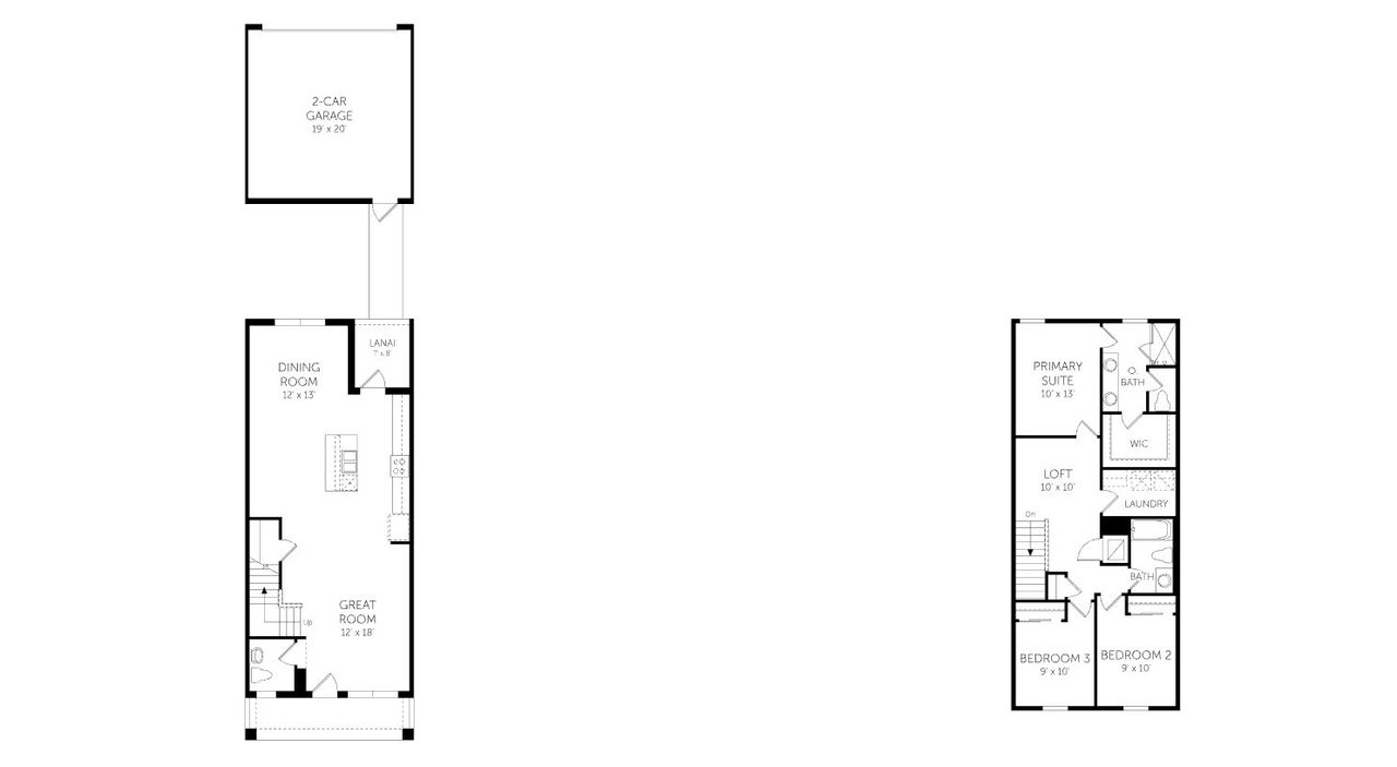 2D floor plan layout of this home in Serenade at Ovation, Winter Garden, FL (Image 2). 2D floor plan layout of this home in Serenade at Ovation, Winter Garden, FL (Image 2).