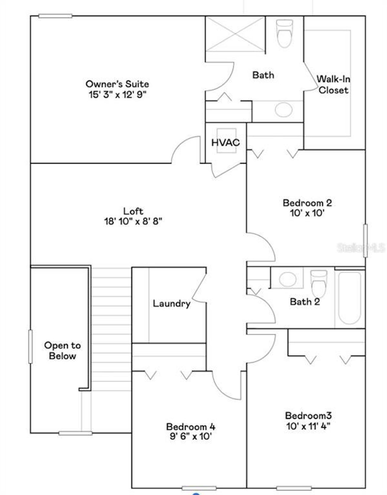 2D floor plan layout of this home in , Ocala, FL (Image 2).