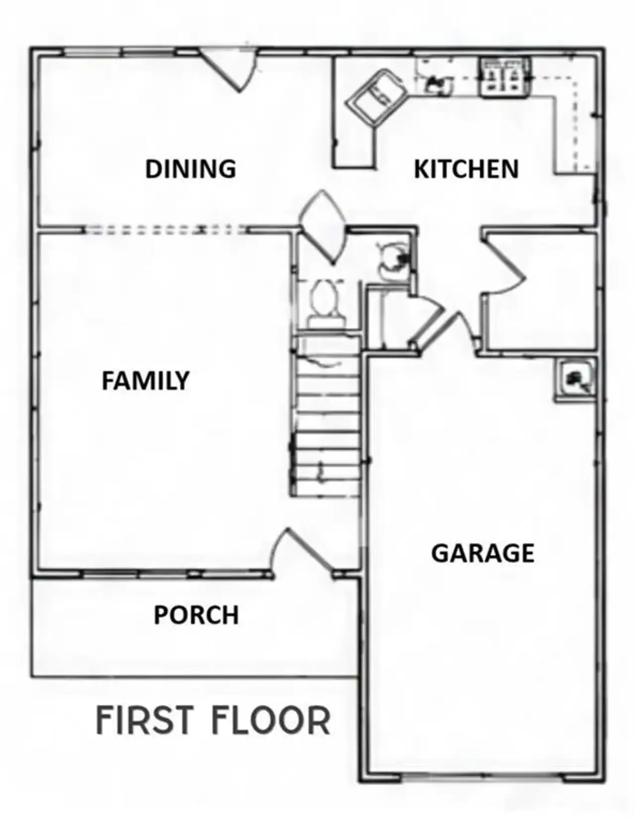 2D floor plan layout of this home in , Cartersville, GA (Image 2).