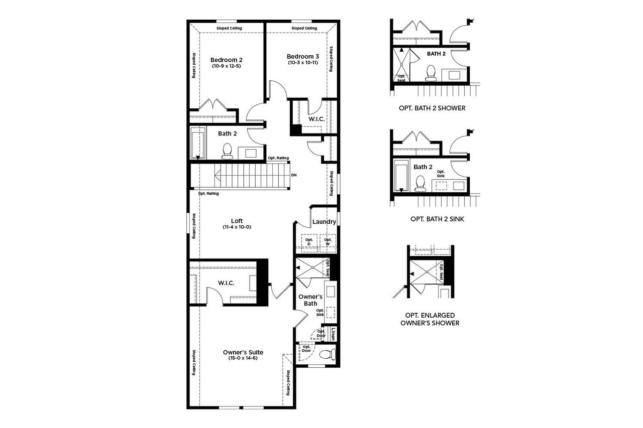 2D floor plan layout of this home in Spring Creek, Taylor, TX (Image 2).