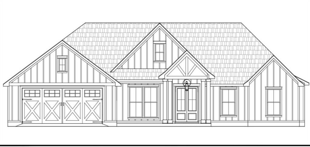 Exterior rendering of this home design in , Hiram, GA (Image 2).