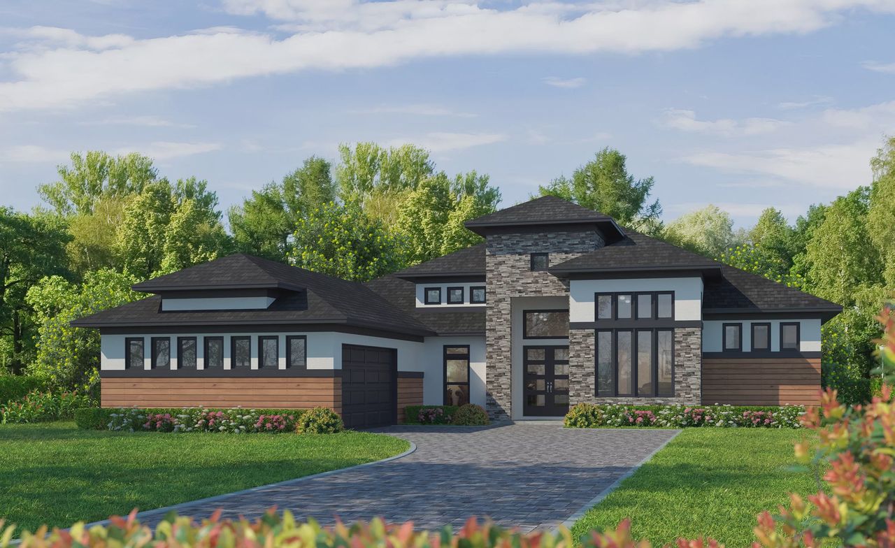 Representative exterior photo of a completed home built from the Egret VIII - Estate Series | 100' Wide Lots by ICI Homes in The Reserve at Plantation Bay, Bunnell, FL (Image 2). Representative exterior photo of a completed home built from the Egret VIII - Estate Series | 100' Wide Lots by ICI Homes in The Reserve at Plantation Bay, Bunnell, FL (Image 2).