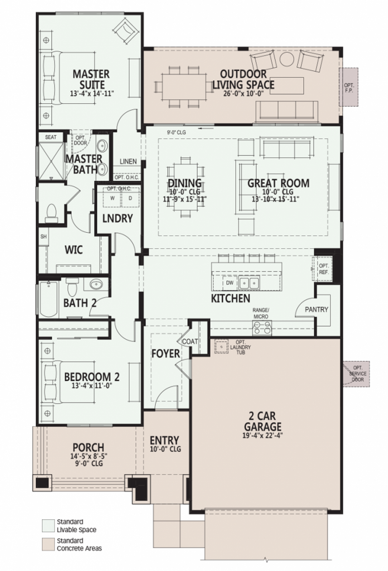2D floor plan layout for the Providence by Robson Resort Communities in Robson Ranch Texas, Denton, TX (Image 2). 2D floor plan layout for the Providence by Robson Resort Communities in Robson Ranch Texas, Denton, TX (Image 2).