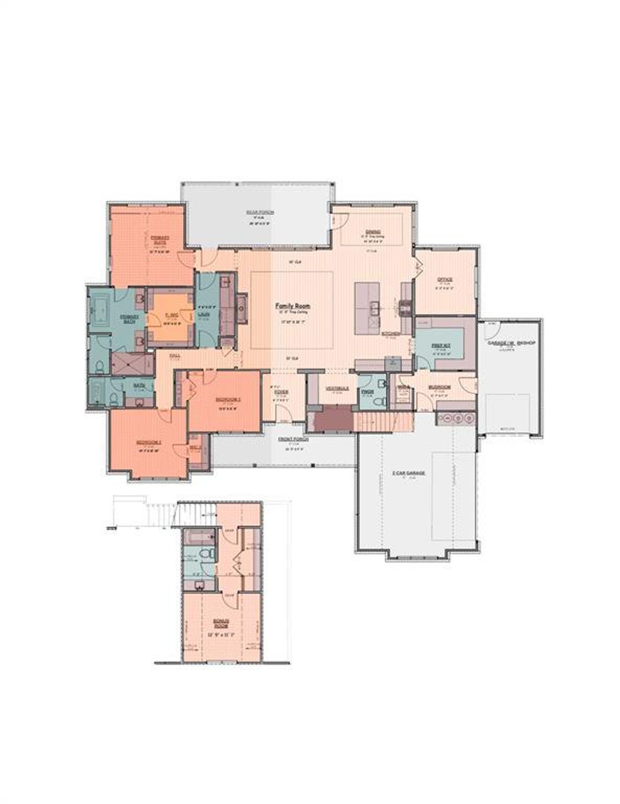2D floor plan layout of this home in , Weatherford, TX (Image 2). 2D floor plan layout of this home in , Weatherford, TX (Image 2).
