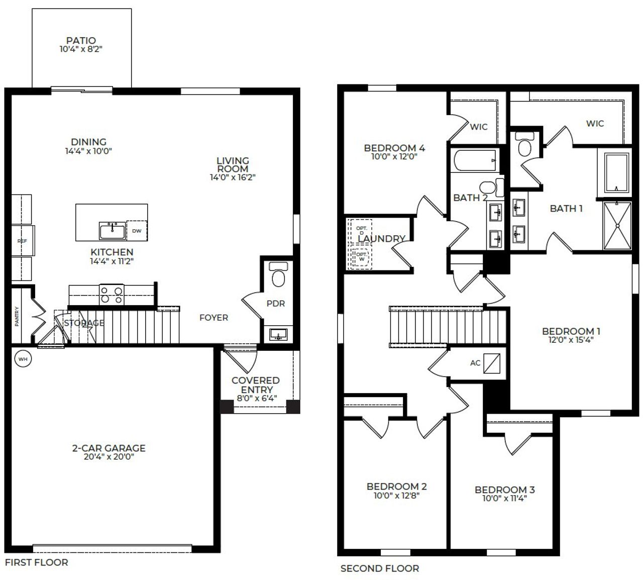 2D floor plan layout of this home in Messina Place, Homestead, FL (Image 2). 2D floor plan layout of this home in Messina Place, Homestead, FL (Image 2).