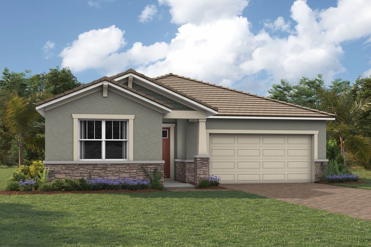 Representative exterior photo of a completed home built from the Sage by Mattamy Homes in Summerlit, Naples, FL (Image 2).