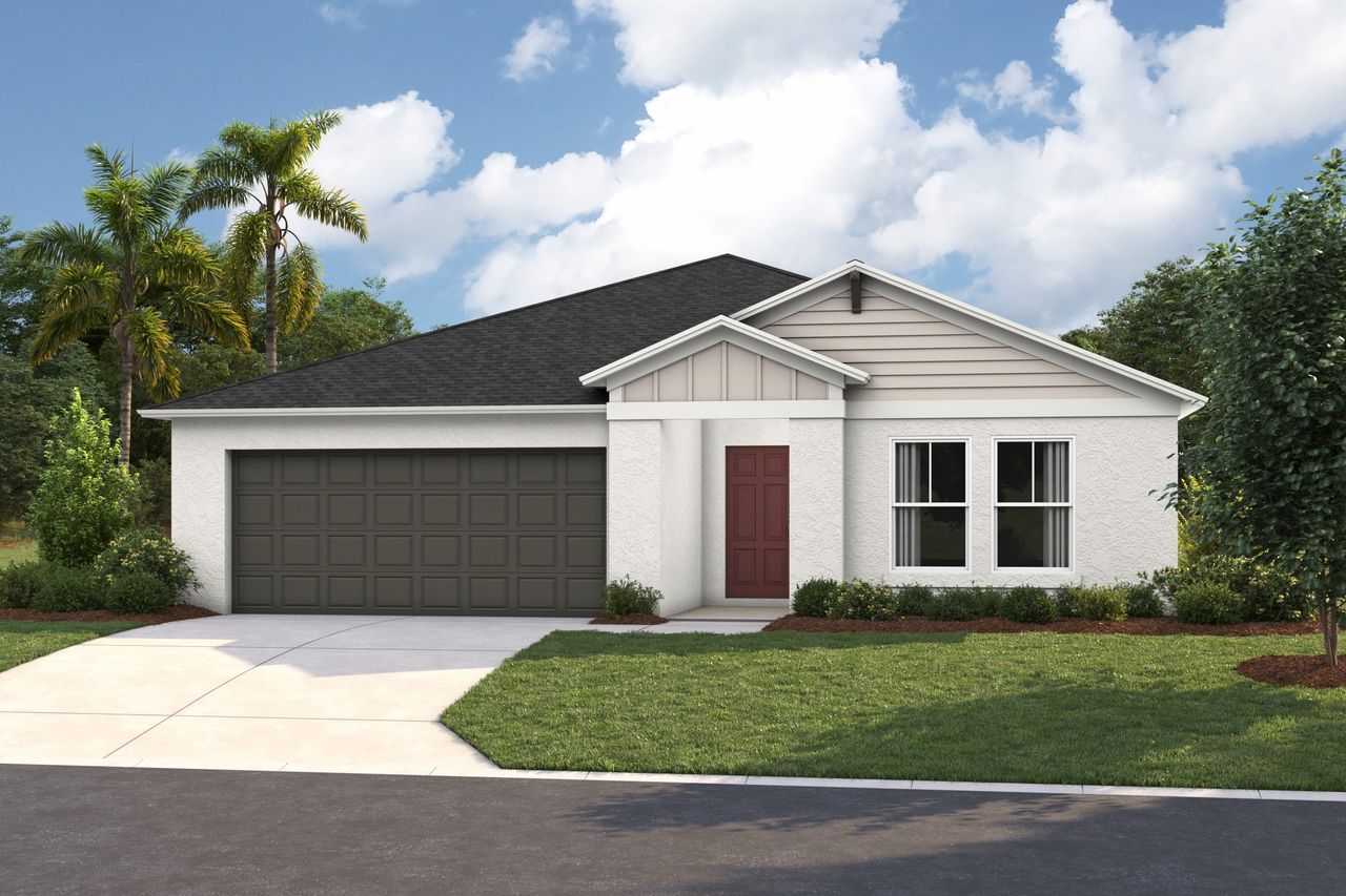 Representative exterior photo of a completed home built from the Esperanza by Casa Fresca Homes in Pasadena Ridge, Zephyrhills, FL (Image 2).