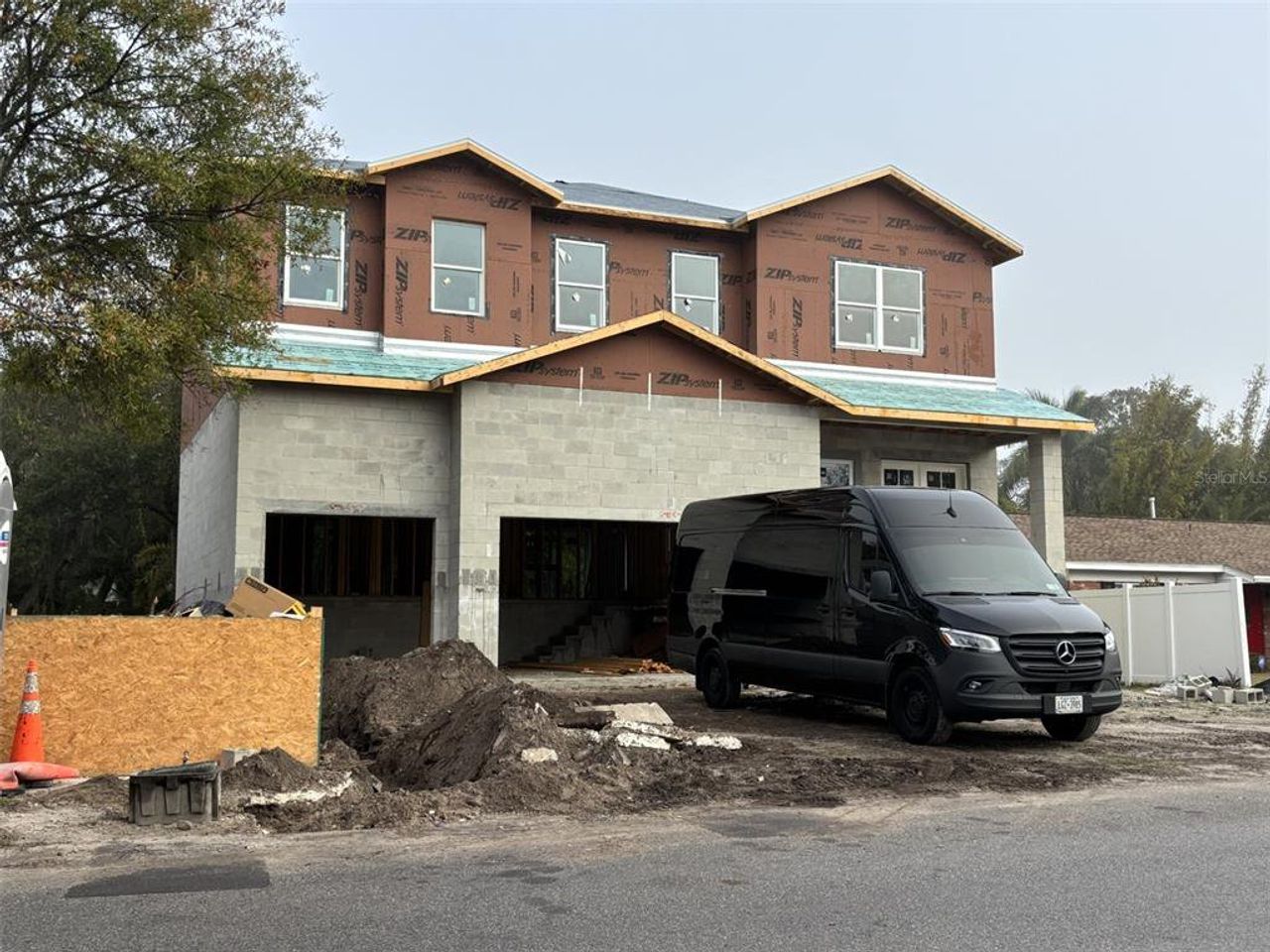 In-progress construction of a new home in , Tampa, FL (Image 2).