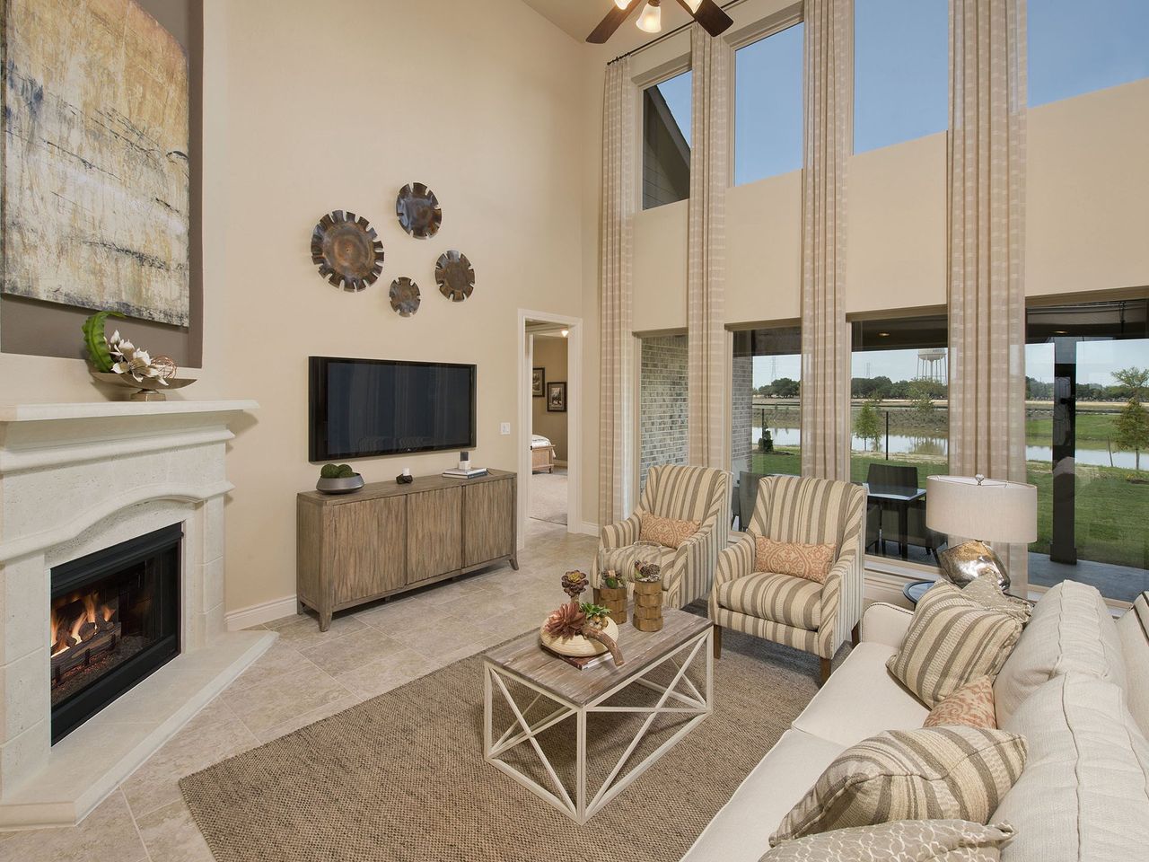 Furnished interior view inside a new home in Audubon, Magnolia (Image 2).