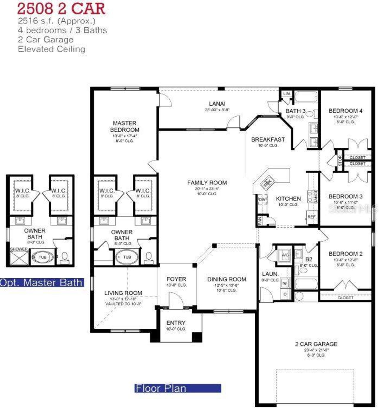 2D floor plan layout of this home in Spring Hill, Spring Hill, FL (Image 2). 2D floor plan layout of this home in Spring Hill, Spring Hill, FL (Image 2).