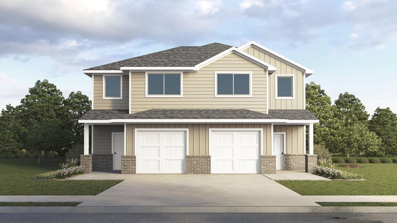 Representative exterior photo of a completed home built from the Alexandria by D.R. Horton in Stonewood, Sulphur Springs, TX (Image 2).