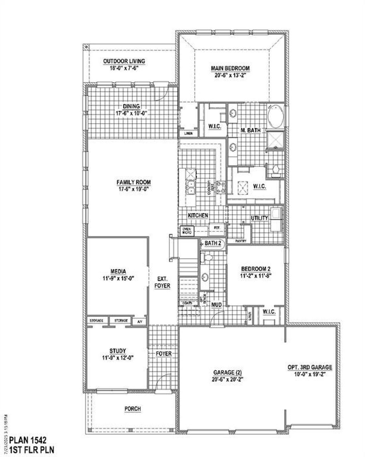 1st Level Floor Plan 1st Level Floor Plan