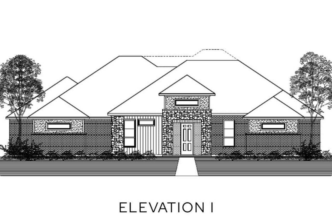 Representative rendering of the exterior for the The Quartz by Lillian Custom Homes (Image 2).