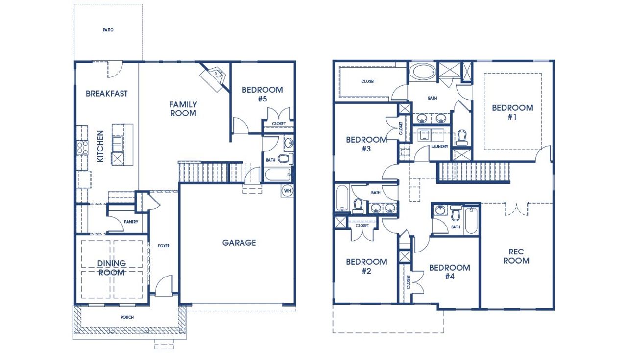 2D floor plan layout of this home in Westland, Bogart, GA (Image 2).