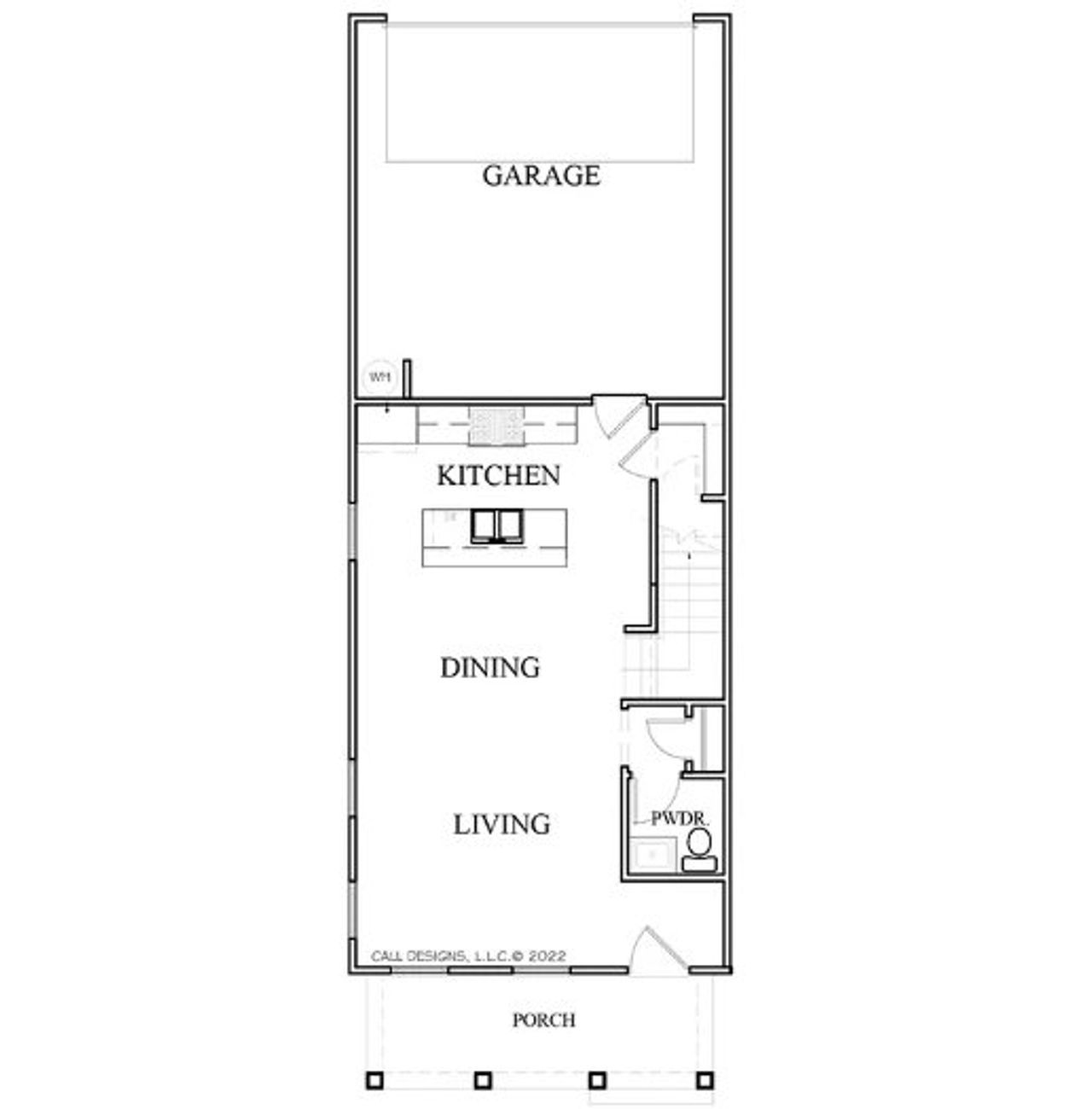 2D floor plan layout for the The Haven by Kinglett Homes in Harmony, Auburn, GA (Image 2).