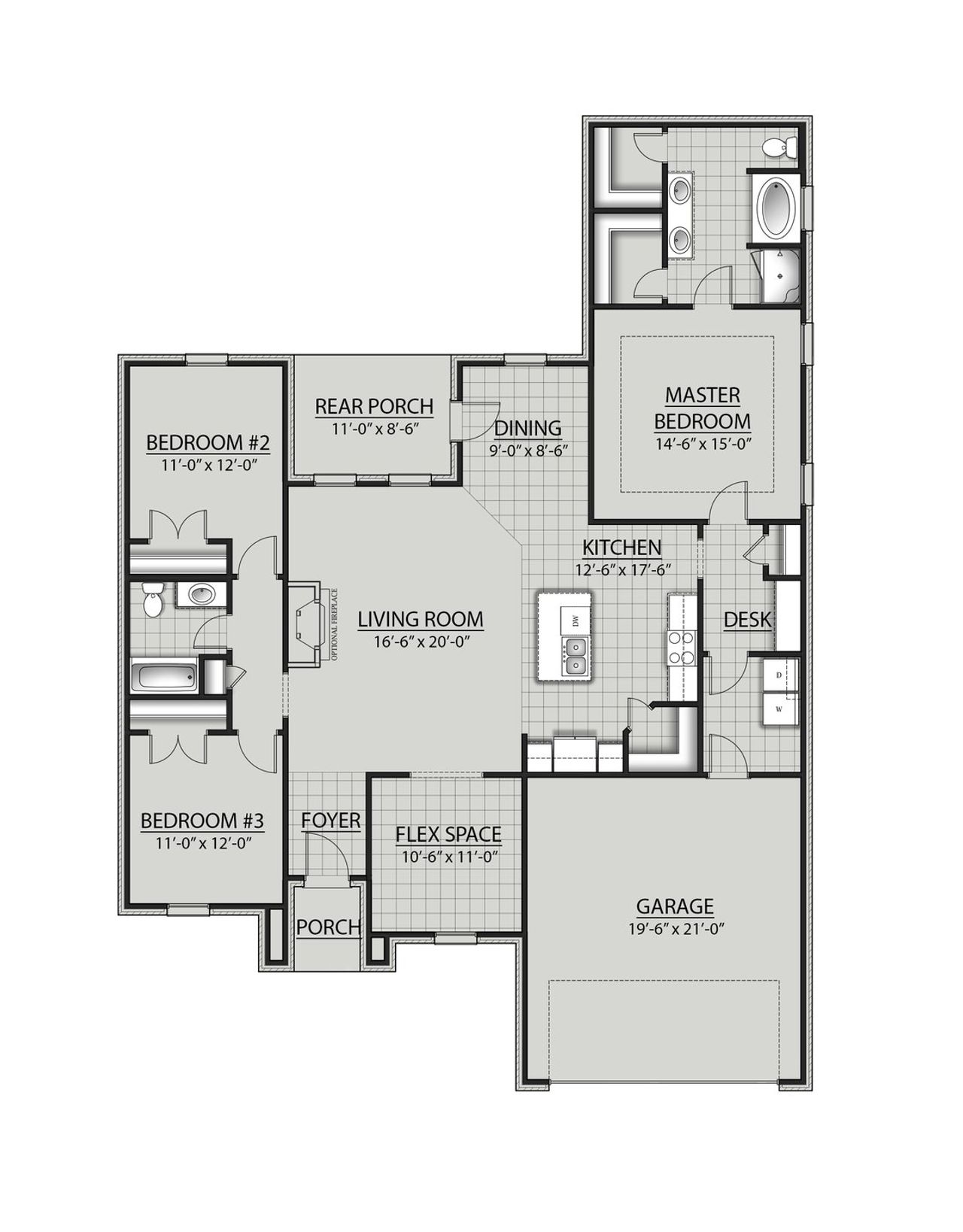 2D floor plan layout for the Roses V D by DSLD Homes in Natureview, Freeport, FL (Image 2). 2D floor plan layout for the Roses V D by DSLD Homes in Natureview, Freeport, FL (Image 2).